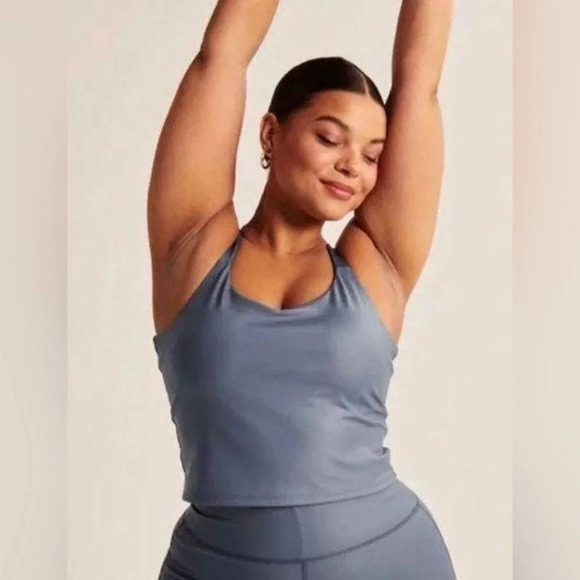 Abercrombie & Fitch  Racerback V-neck Activewear Tank - Picture 2 of 8